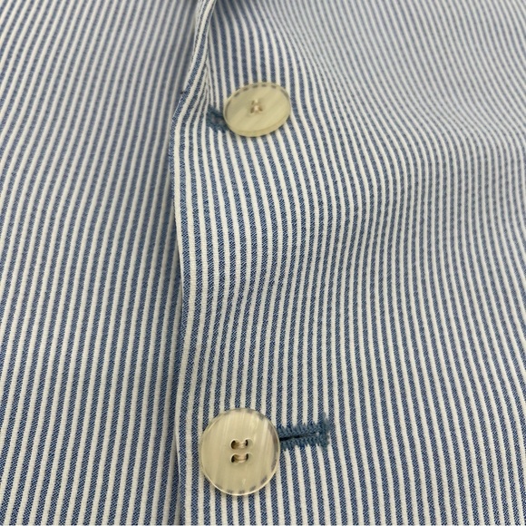 John Kent Collection Seersucker Blazer‎ Medium – Blue White Pinstripe - Picture 4 of 10